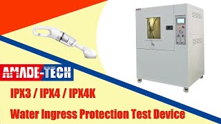 IPX4K  IPX4  IPX3 Water Ingress Protection Test Device  AmadeTech [upl. by Esalb295]