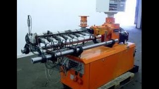 Used Leistritz Type LSM 34 GL TwinScrew Extruder [upl. by Ellinet]