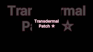 Transdermal Patch in Pharmacology inicet fmge pharamcology aiimspg [upl. by Jadd975]