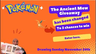 The Ancient Mew giveaway is EXPANDING pokemon [upl. by Nwahsak]