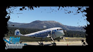 MSFS2020  Duckworks DC3  Lake TahoeOakland [upl. by Eadwina171]