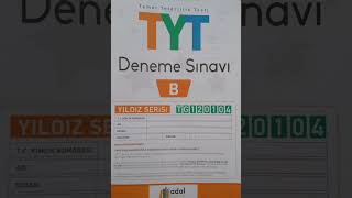 Adal yayınları tyt deneme sınavı soruları [upl. by Anoik]