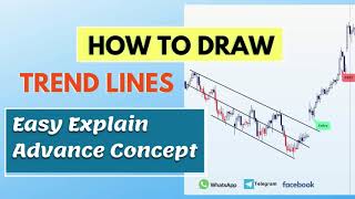 How To Draw Trend Lines  Secret Strategy  Easy Explain [upl. by Ailekahs4]