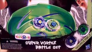 Beyblade Metal Masters SONIC SERIES Super Vortex Set  Toys R Us Exclusive [upl. by Enilekaj]