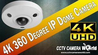 4K Fisheye 360 Degree Dome IP Camera Dahua IPCEBW81200 [upl. by Elfreda]