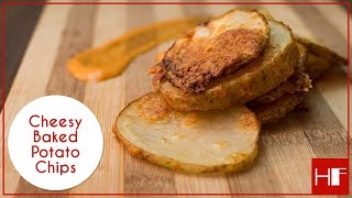 Easy Snacks  Cheesy Baked Potato Chips [upl. by Aihsoem438]