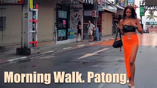 Patong Phuket Morning Walk [upl. by Anahpets]