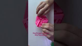 Hexaflexagon3 Shapes but only 2 Show at a Time hexagon mathtricks fidgettoys 3dprinting [upl. by Carlin]