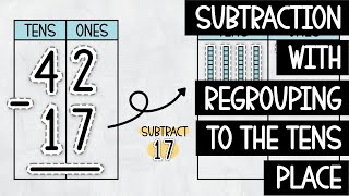 Subtraction with Regrouping the Tens Place [upl. by Laetitia]