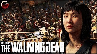 BASE DEFENSE AGAINST HUGE ZOMBIE HORDE  OVERKILLs The Walking Dead Gameplay [upl. by Megan598]