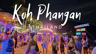 Koh Phangan nightlife Full Moon Party 2024 Thailand [upl. by Marcus]