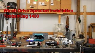 Sprocket Installation on Bandsaw Mill Power Winches TimberKing 1400 [upl. by Goulet]