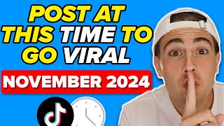 The BEST Time amp Days To Post on TikTok To GO VIRAL in 2024 not what you think [upl. by Novel]