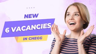 New Vacancies in chegg  chegg india [upl. by Sverre]