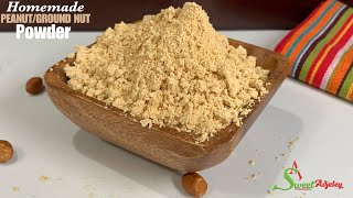 How To Make Homemade Peanut Powder  Peanut Flour  Groundnut Powder [upl. by Llerrot]