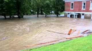 Burnham Hall Lincoln Vt Hurricane Irene Aug 28th 2011 [upl. by Inatirb]