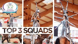 Top 3 Squads  FEI European Vaulting Championships™  Ebreichsdorf 2017 [upl. by Inait]