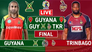 CPL Final Live TKR vs GUY Live  Trinbago Knight Riders vs Guyana Amazon Warriors Live Commentary [upl. by Salinas352]