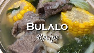 BULALO RECIPE  BEEF SHANK SOUP  PANLASANG PINOY STYLE SIMPLENG PAGLUTO NG BULALO WITH BONE MARROW [upl. by Zennas]