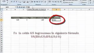 Funciones Financieras en Excel Valor Actual VAEjemplo 4mp4 [upl. by Ammeg]