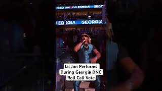 Rapper Lil Jon Performs During Georgia DNC Roll Call Vote [upl. by Liahcim]