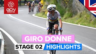 Race For Pink Erupts On Final Climb  Giro Donne 2023 Highlights  Stage 2 [upl. by Welford]