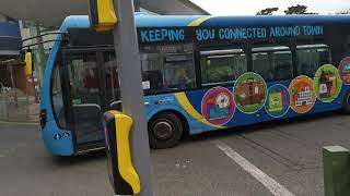 Metrobus Town Branded Wright Streetlight with rear advert Departs Horsham Bus Station on Route 71 [upl. by Ilhsa]