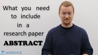 How to Write an Abstract for a Research Paper [upl. by Karol383]