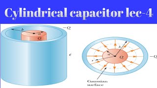 Cylindrical capacitor lec4Classxii [upl. by Bullough]