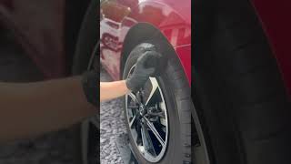 Keeping the Tyres Looking Fresh cardetailing satisfying [upl. by Anitsirhk]