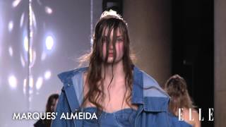 MarquesAlmeida London Fashion Week Otoño  invierno 20152016  Elle España [upl. by Tram283]