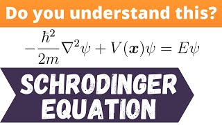 Schrodingers equation explained  Quantum mechanics [upl. by Enicul446]