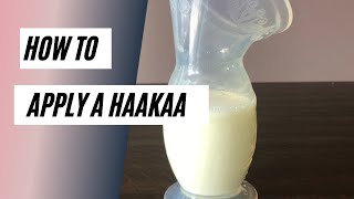 How to put on the Haakaa Silicone Pump [upl. by Boony]