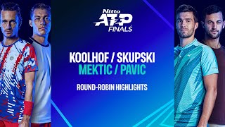 KoolhofSkupski vs MekticPavic  Nitto ATP Finals Highlights [upl. by Fredericka685]