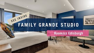 Family Grande Studio  Apartment Tour  Roomzzz Edinburgh [upl. by Nilorac643]