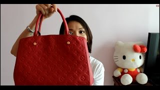 Louis Vuitton Montaigne MM  Bag Review  Kat L [upl. by Nemracledairam]