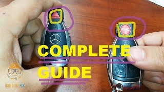 Mercedes Key Battery Change 20032012 [upl. by Elburt486]