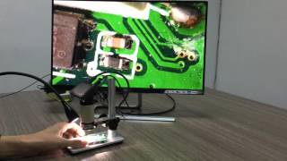 Smartphone PCB repair check SMT Andonstar ADSM201 digital microscope FULL HD 1080P HDMI OUT [upl. by Lorre213]