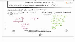 61 Equations of Circles [upl. by Ibbison]