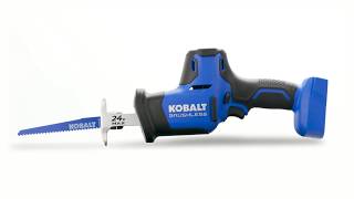 Kobalt Compact 24V Max Cordless Reciprocating Saw Bare Tool [upl. by Ahsata]