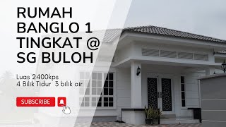 Siap BINA Rumah Banglo 2400kps di Sungai Buloh ala English Minimalist [upl. by Ozen]