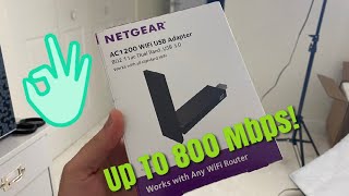 NETGEAR USB WIFI Adapter Unboxing Review And Installation [upl. by Aerdnu]