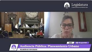 Audiencia Pública  Planeamiento Urbano  Débora Engel [upl. by Nahtaneoj]