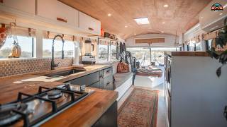 Transforming a School Bus into a Dream Tiny Home on Wheels [upl. by Remark]