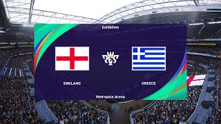 England vs Greece 10102024 UEFA Nations League PES 2021 [upl. by Sharman]