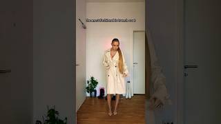 the most fashionable trench coat womenstyle shortsviral [upl. by Nallij]