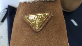 Prada Evolve Genuine Shearling Clog Women [upl. by Niloc]