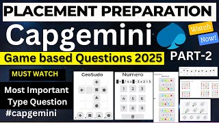 capgemini Game based Questions 2025 Part2 [upl. by Birk897]