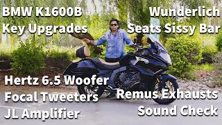 REMUS Exhausts BMW K1600B I Audio Upgrade BMW K1600B I Wunderlich Seats BMW K1600B I BMW Motorrad [upl. by Iccir52]