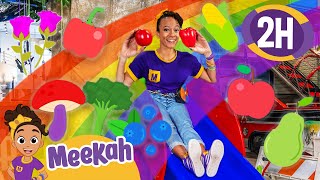 Meekahs Rainbow Fruits Slide  Educational Videos for Kids  Blippi and Meekah Kids TV [upl. by Coleman683]